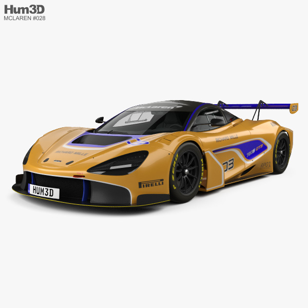 McLaren 720S GT3 2021 3Dモデル
