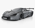 McLaren 720S GT3 2021 Modelo 3D wire render