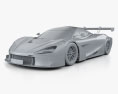McLaren 720S GT3 2021 Modelo 3D clay render