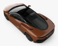McLaren GT 2022 3d model top view