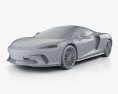 McLaren GT 2022 3d model clay render