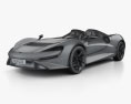 McLaren Elva 2022 Modelo 3d wire render