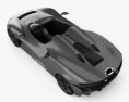 McLaren Elva 2022 3D-Modell Draufsicht