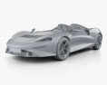McLaren Elva 2022 3D-Modell clay render