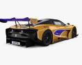 McLaren 720S GT3 인테리어 가 있는 2021 3D 모델  back view