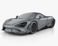 McLaren 765LT 2022 Modelo 3d wire render