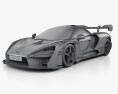 McLaren Senna LM 2022 Modello 3D wire render