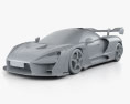 McLaren Senna LM 2022 3d model clay render