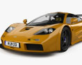 McLaren F1 LM XP1 インテリアと 1995 3Dモデル