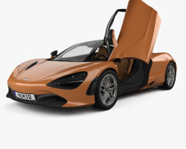 McLaren 720S з детальним інтер'єром 2020 3D модель