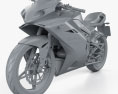 Megelli Sport 250 R 2013 Modello 3D clay render