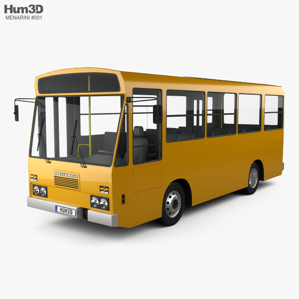 Menarini C13 버스 1981 3D 모델 