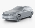 Mercedes-Benz Eクラス 2010 Estate 2010 3Dモデル clay render