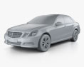 Mercedes-Benz Eクラス 2010 3Dモデル clay render