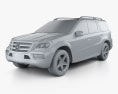Mercedes-Benz GL-Class 2012 3d model clay render