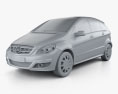 Mercedes-Benz B-class 2013 3d model clay render