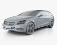 Mercedes-Benz Shooting Break Concept 2010 3d model clay render
