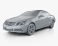 Mercedes-Benz E-Клас cabrio 2010 3D модель clay render