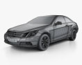 Mercedes-Benz Eクラス クーペ 2011 3Dモデル wire render