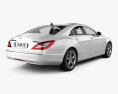 Mercedes-Benz CLS-Klasse (W218) 2014 3D-Modell Rückansicht
