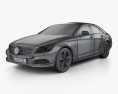 Mercedes-Benz CLS-class (W218) 2014 3d model wire render