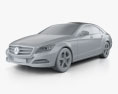 Mercedes-Benz CLS-class (W218) 2014 3d model clay render
