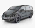 Mercedes-Benz Viano Long 2013 Modello 3D wire render