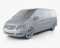 Mercedes-Benz Viano Extralong 2013 3d model clay render
