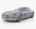 Mercedes-Benz SLS AMG 2011 3d model clay render