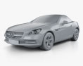 Mercedes-Benz SLKクラス (R172) 2013 3Dモデル clay render