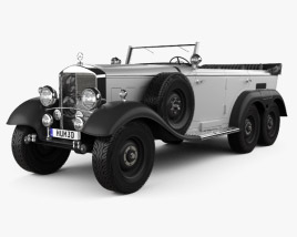 3D model of Mercedes-Benz G4 Offroader 1939