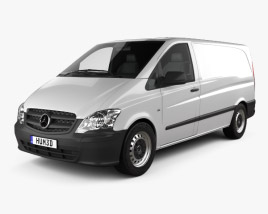 Mercedes-Benz Vito W639 Panel Van Long 2013 3D модель