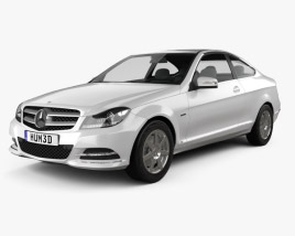 Mercedes-Benz C-class coupe 2014 3D model