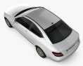 Mercedes-Benz C级 coupe 2012 3D模型 顶视图