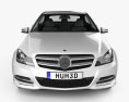 Mercedes-Benz C级 coupe 2012 3D模型 正面图