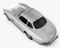 Mercedes-Benz 300 SL Gullwing 1954 3D-Modell Draufsicht