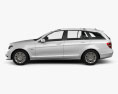 Mercedes-Benz C级 Estate 2012 3D模型 侧视图