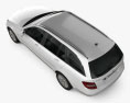 Mercedes-Benz C级 Estate 2012 3D模型 顶视图