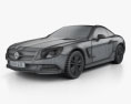 Mercedes-Benz SL-class 2015 3d model wire render