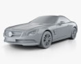 Mercedes-Benz SL-class 2015 3d model clay render
