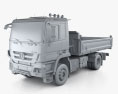 Mercedes-Benz Actros Tipper 2アクスル 2011 3Dモデル clay render
