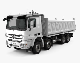 Mercedes-Benz Actros Tipper 4アクスル 2011 3Dモデル