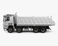 Mercedes-Benz Actros Tipper 4-axle 2014 3d model side view