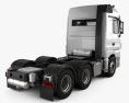 Mercedes-Benz Actros Tractor 3アクスル 2011 3Dモデル 後ろ姿