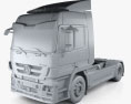 Mercedes-Benz Actros Tractor Truck 2014 3d model clay render