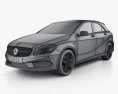 Mercedes-Benz A-class 2015 3d model wire render