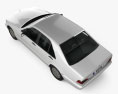 Mercedes-Benz S级 (W140) 1999 3D模型 顶视图