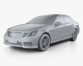 Mercedes-Benz E63 AMG (W212) 세단 2013 3D 모델  clay render