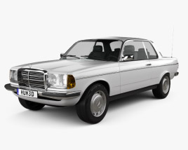 Mercedes-Benz E-class W123 coupe 1975 3D model
