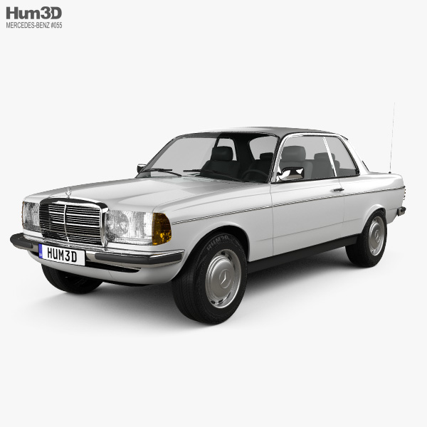 Mercedes-Benz E 클래스 W123 쿠페 1975 3D 모델 